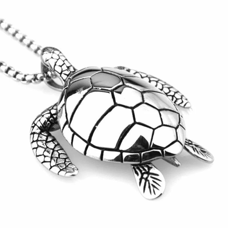 2021 New Trendy Turtle Pendant Necklace Women\'s Necklace Fashion Metal Animal Cute Accessories Party Gift Four Colors Wholesale