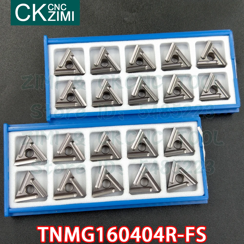 TNMG160404R-FS TNMG 160404R FS, herramienta de corte de ranurado, torno de Metal mecánico CNC, TNMG para acero