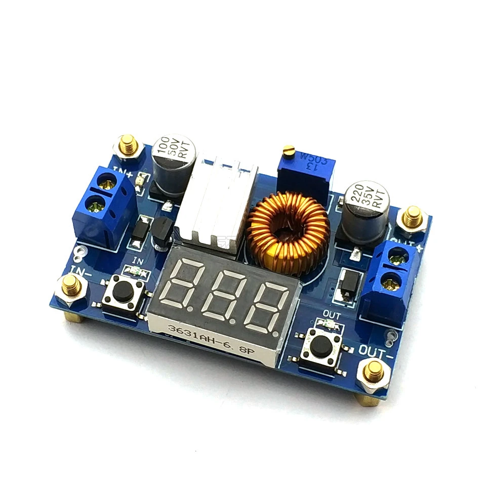 XL4015 5A High Power 75W DC-DC Einstellbare Schritt-down Modul + LED Voltmeter Netzteil Modul