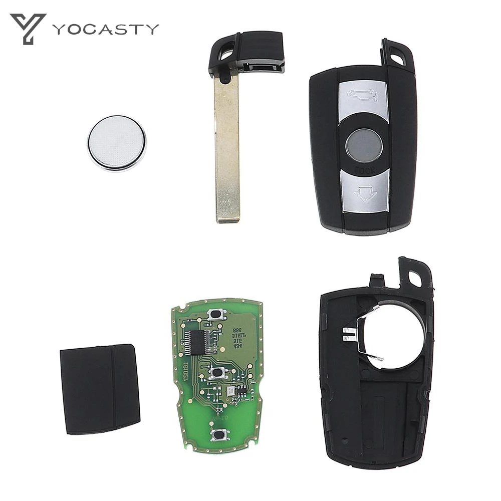YOCASTY 3 Button 315/433/868Mhz ID46 CAS3 KR55WK49147 Keyless Smart Key For BMW 3 Series 5 Series E90 With Comfort Access System