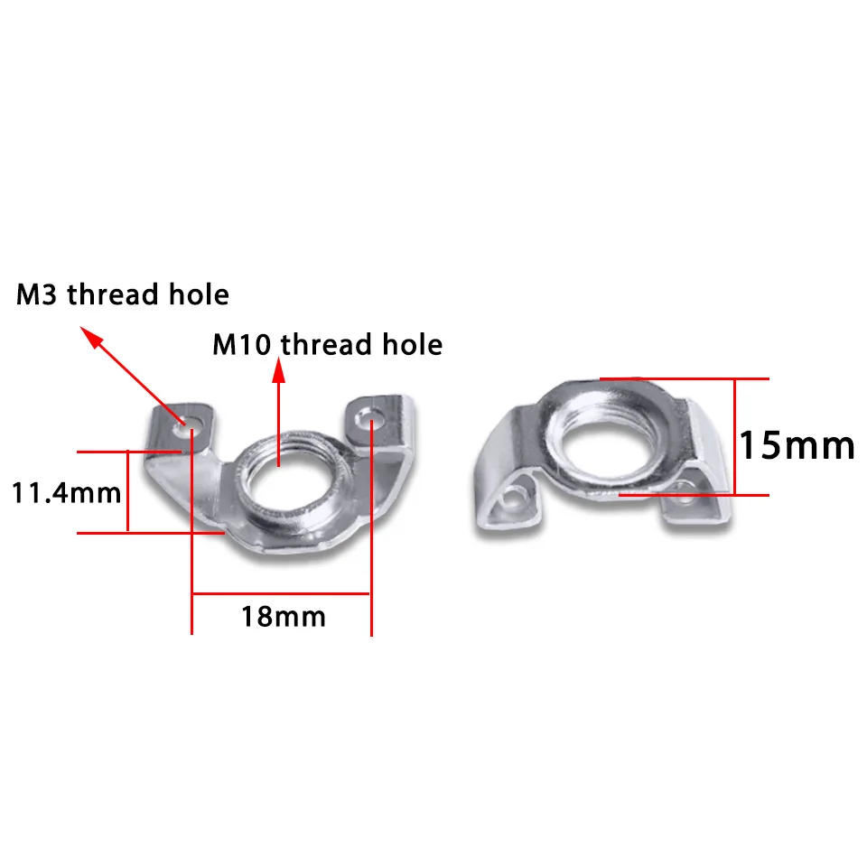 5pcs GU10 Ceramic High Voltage Direct Plug In Lamp Fix Holder With M10 Bracket Lamp Head Fittings