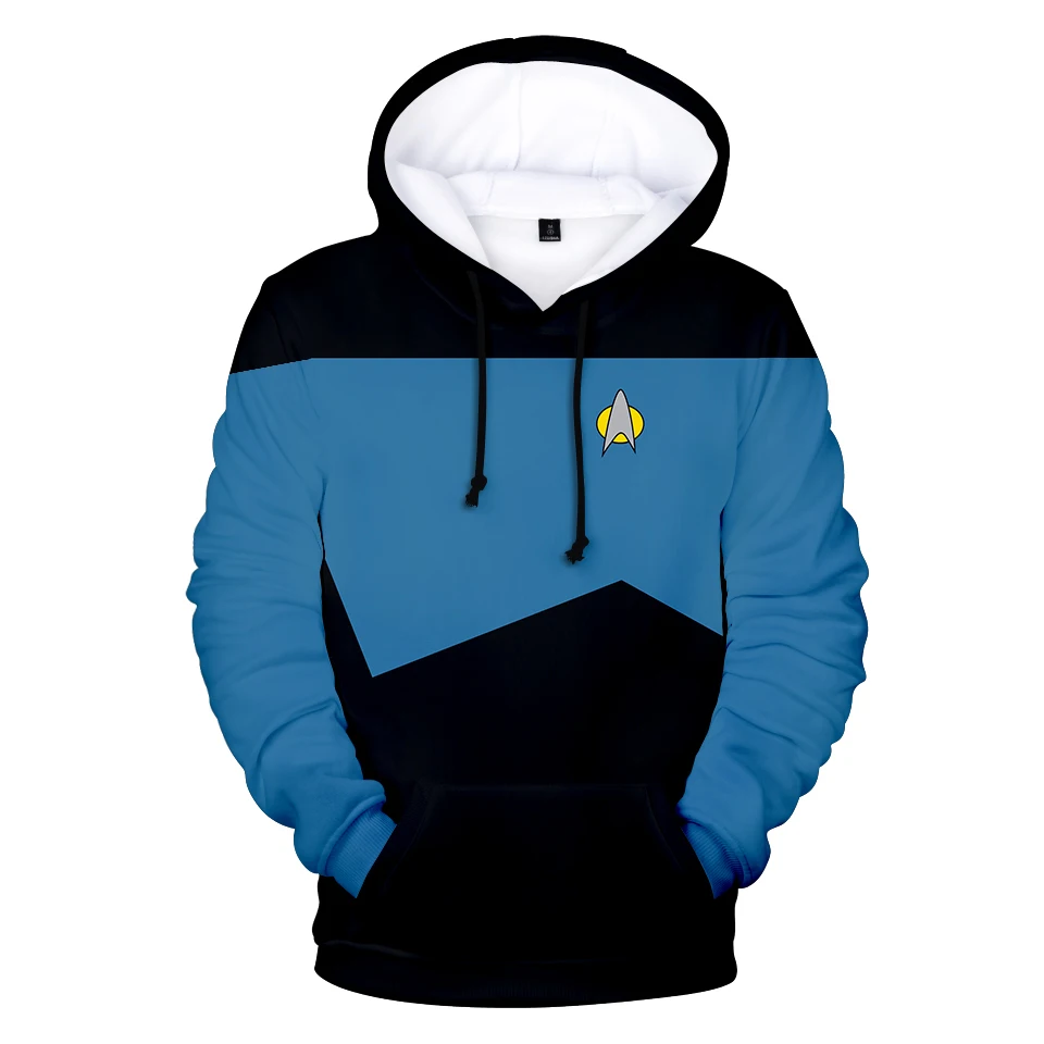 

Hot Movie Star trek 3D Hoodies Sweatshirts Fashion Long Sleeve Clothes Star trek cosplay hoodies Plus Size Men/Women streetwear