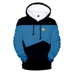 Star Trek Cosplay Hoodies para homens e mulheres, Hot Movie, 3D Hoodies, manga comprida, streetwear, roupas da moda, tamanho grande