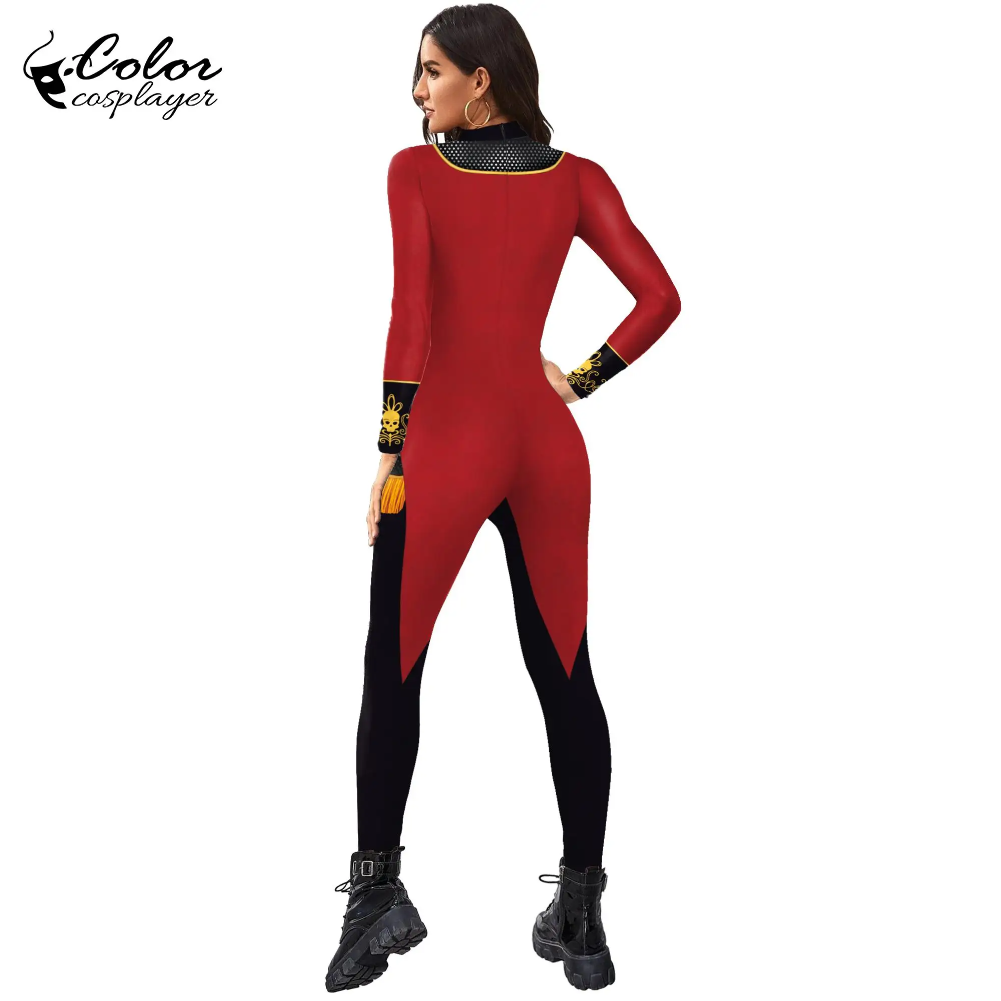 Color Cosplayer Halloween Party Skeleton Jumpsuit Cosplay Costume Unisex Zentai Purim Carnival Long Sleeve Fancy Cosplay Catsuit