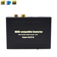 2160P HD 4Kx2K 3D Two-Way HDMI2HDMI-compatible Video Extractor Optical SPDIF,Remove HDCP KEY Agreement Audio Converter Separator