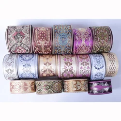 1M Embroidery Lace Trim Ribbon Vintage Boho Lace Trim Clothes Bag Accessories Embroidered DIY Fabric