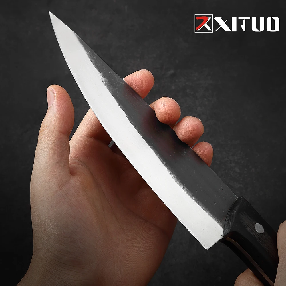 XITUO coltello da cuoco forgiato a mano coltello da cucina professionale forgiato affilato coltelli da cucina carne verdure coltello per affettare