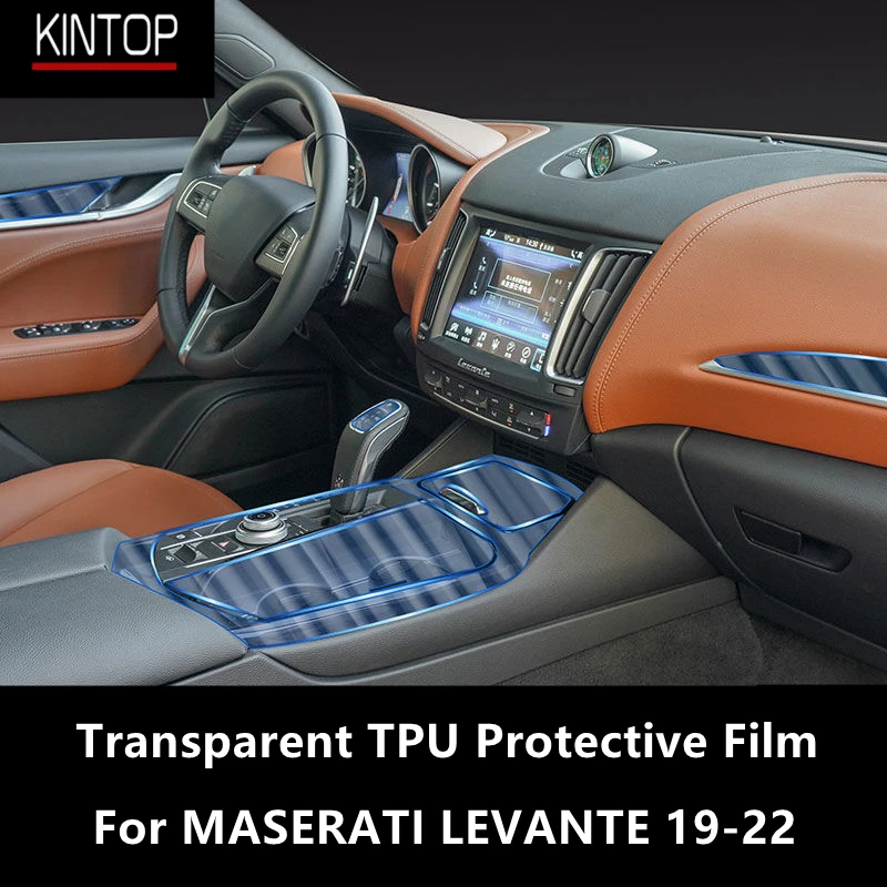 

For MASERATI LEVANTE 19-22 Car Interior Center Console Transparent TPU Protective Film Anti-scratch Repair Film AccessoriesRefit