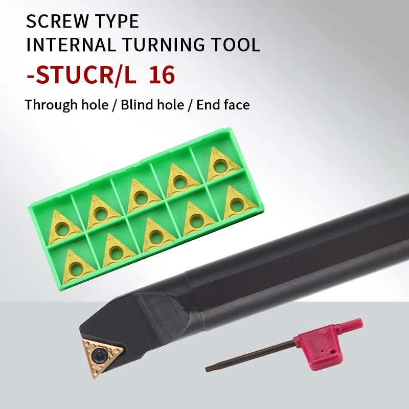 STUCR/L16 S16Q-STUCR S20R-STUCR S32T-STUCR CNC Lathe Cutting Bar Hole Turning Machining TCMT Insert Internal Boring Tool Holders