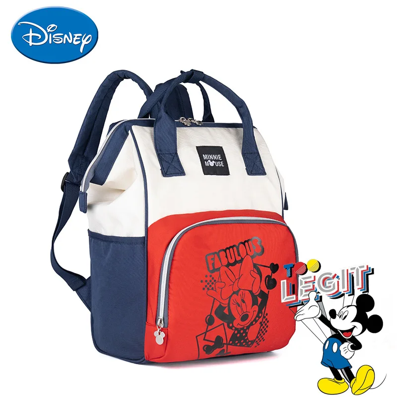 Disney fashion mommy bag large capacity outdoor travel with baby mother and baby bag shoulder multi-function baby dad diaper bag