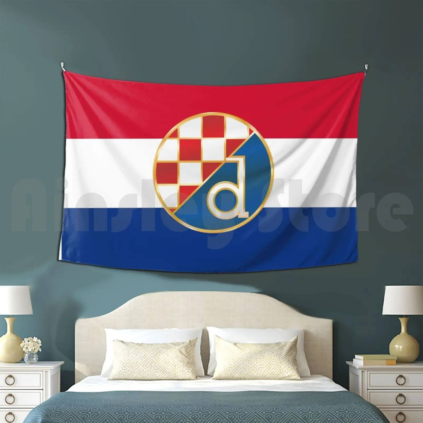 Gnk Dinamo Zagreb Tapestry Living Room Bedroom 2186 Gnk Dinamo Zagreb Hrvatska Croatia Nogometfootball