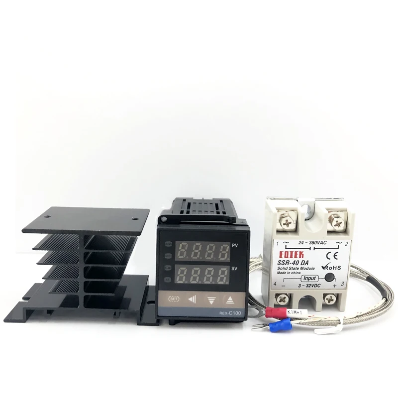 REX-C100 Digitaler PID-Temperaturregler Thermostat SSR-Ausgang Max.40A SSR-Relais K Thermoelementsonde Hohe Qualität – Detail 5