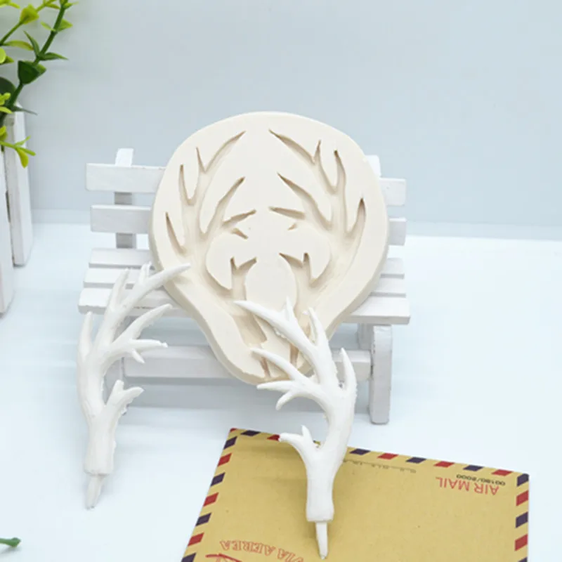 Luyou 1pcs deer silicone lace mold cake molds cake decorating tools fondant chocolate gumpaste mold FM1913