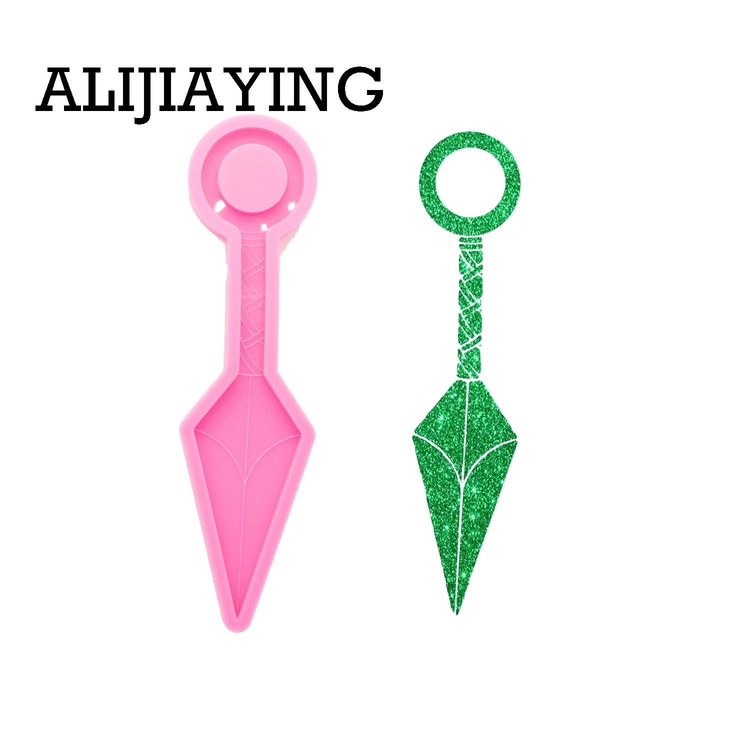 DY0908 Glossy Knife Mold Silicon self defense keychain , Resin Mould To Make Crafts with Epoxy,Baking Silicone Molds