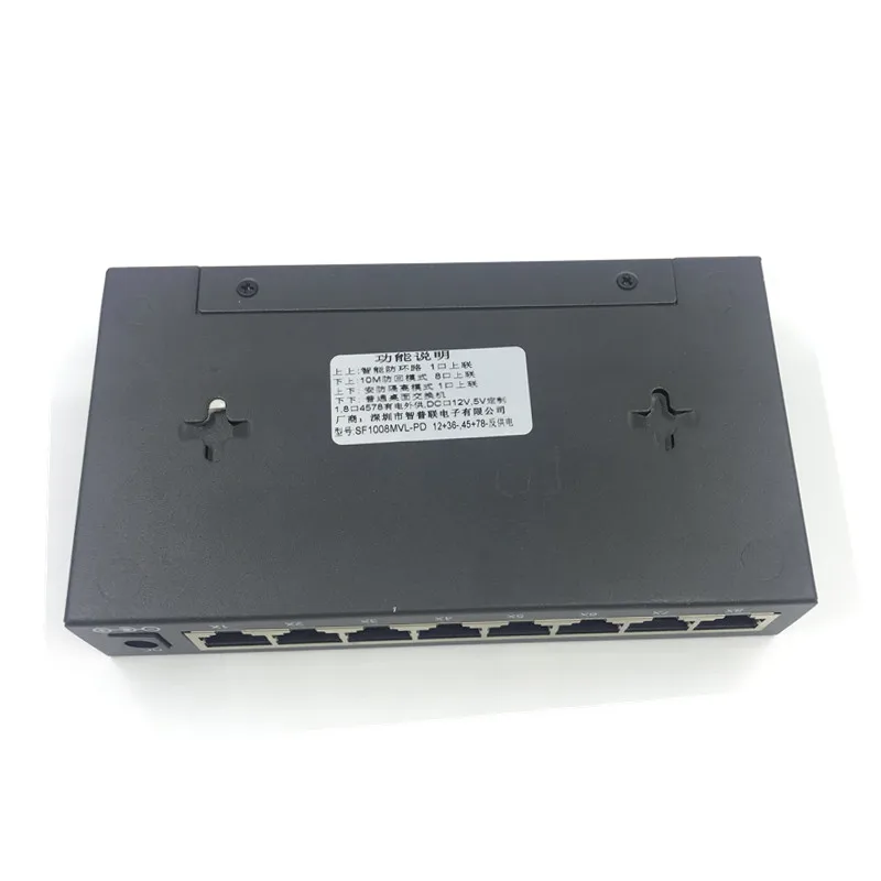 12V24v8 Poort Reverse Poe Schakelaar Voeding Draadloze Routing Ap Haikang Netwerk Camera Isolatie Bliksembeveiliging Twee Power