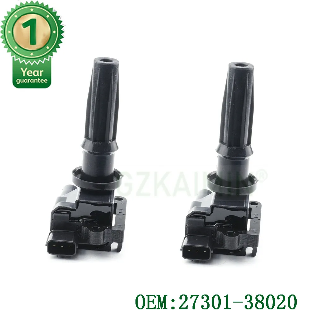 

set 2pcs new OEM 27301-38020 2730138020 Ignition Coil Pack fits for Hyundai Santa Fe Sonata for Kia Optima 2.4L UF285