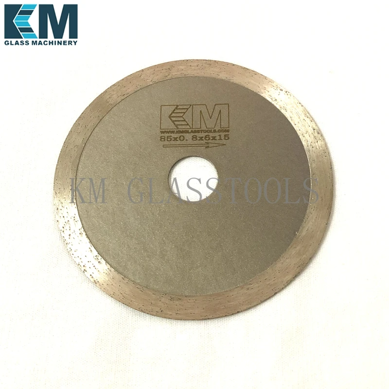 1 PCS! Size:Diameter85mm*Hole15mm(Makita cutting machine),Glass diamond cutting blades.