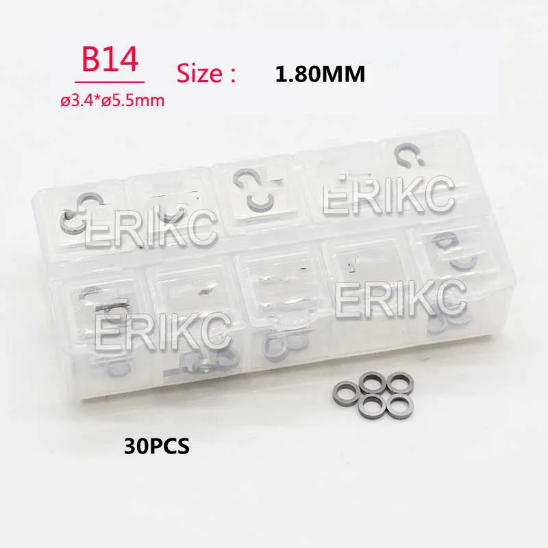 ERIKC Diesel Engine Adjustment Shims B14 30PCS 1.80MM-1.89MM  1.80MM 1.81MM 1.82MM 1.83MM 1.84MM 1.85MM 1.86MM 1.87MM 1.88MM