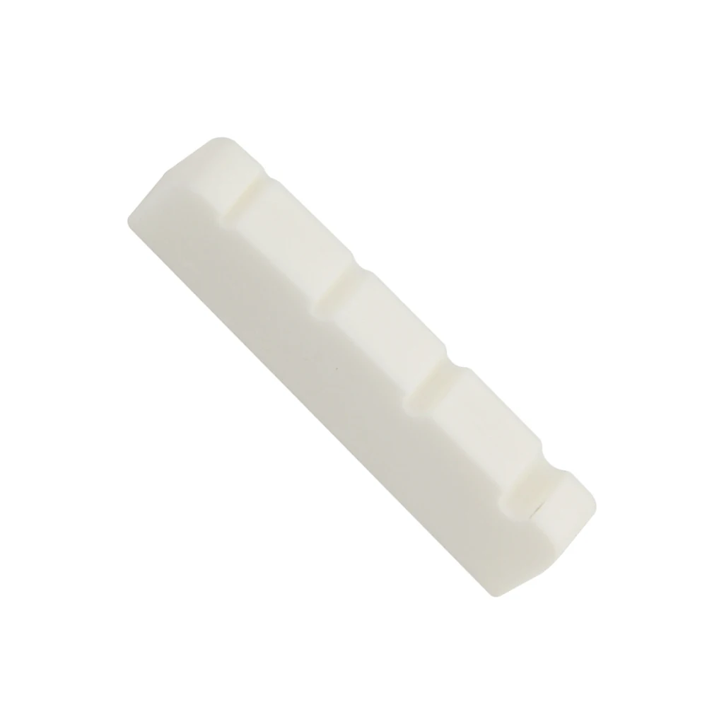 38mm BEIGE Slotted Bone Nut Replacement For 4-String Electric Bass Guitar