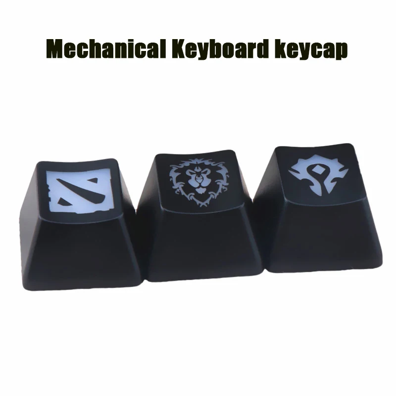 1PCS Custom Keycaps ABS Backlit Keycap For World Of Warcraft  DOTA Gaming Key Cap For Mechanical Keyboard Key Caps R4 Height