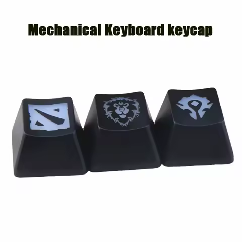 1PCS Custom Keycaps ABS Backlit Keycap For World Of Warcraft DOTA Gaming Key Cap For Mechanical Keyboard Key Caps R4 Height