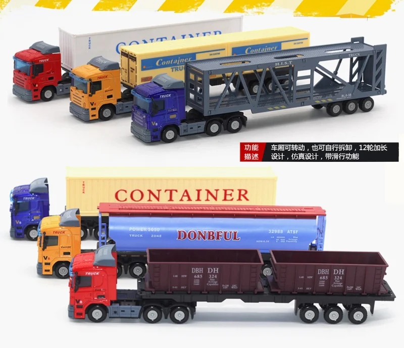 1/48 Alloy Metal Diecast Transporter Truck