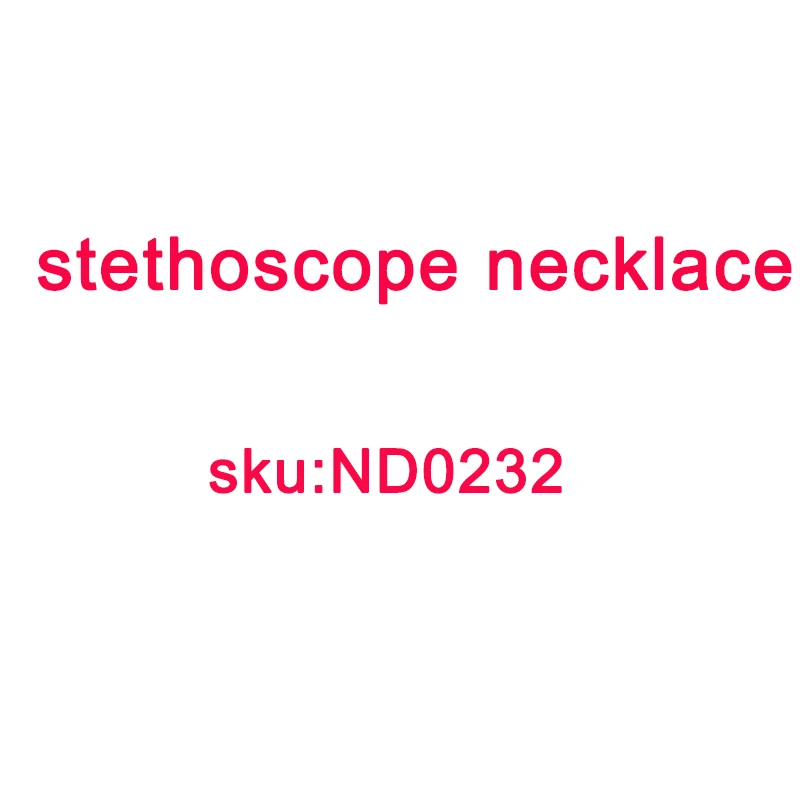 Custom Stethoscope Name Stainless Steel Necklace