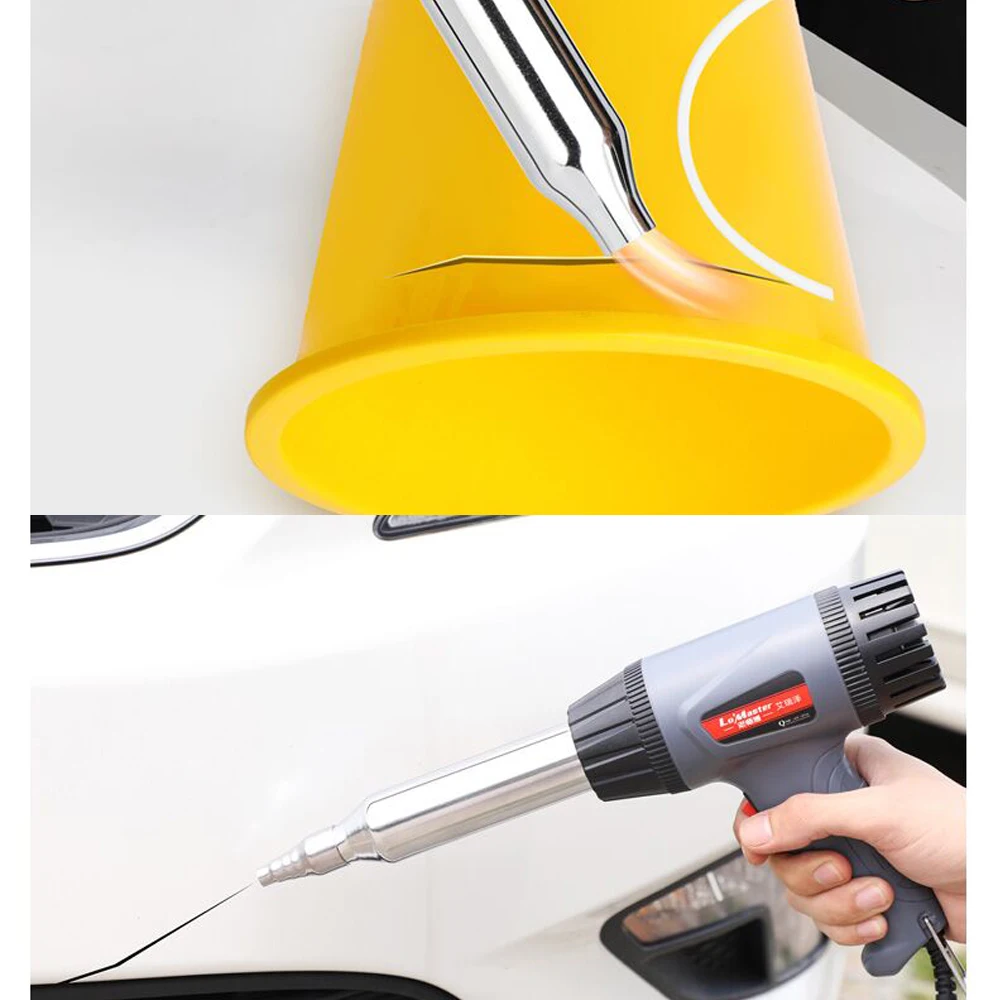 750W Plastic Welding Machine Hot Air Gun With 15Pcs PP Welding Sticks For Plastic Parts Repair