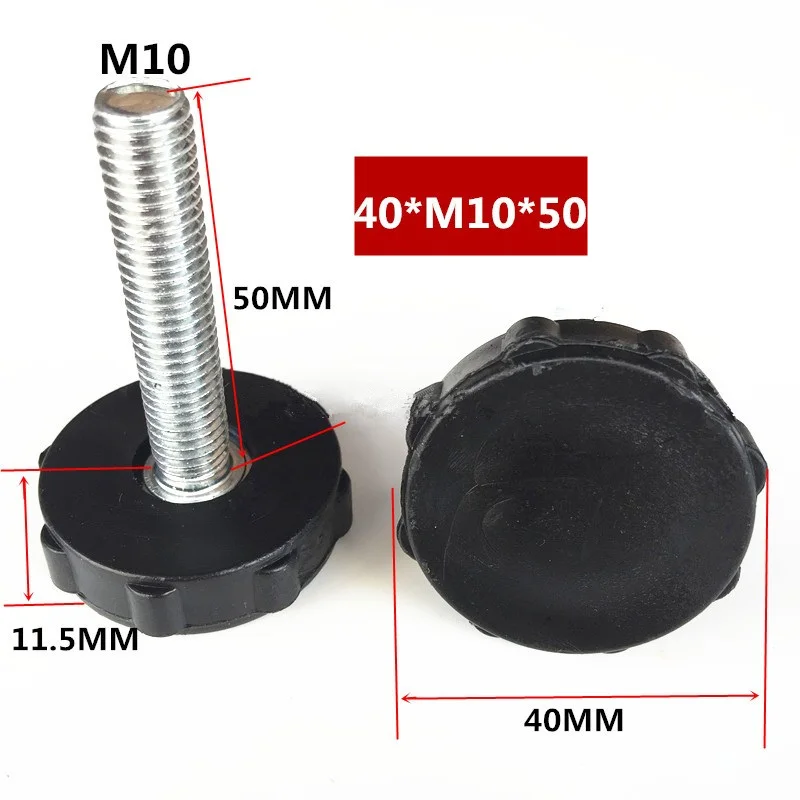 Adjustable Foot Adjustable Height Foot Pad Plastic Foot Table Chair Non-Slip Foot Screw Diameter 27xM8x15mm 27xM6x15mm