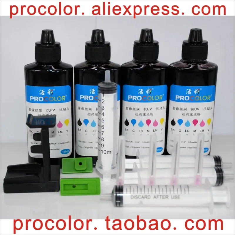 21 22 XL CISS Dye ink refill kit For hp HP21 HP22 21XL ink cartridge Deskjet F2180 F2200 F2280 F4180 F300 F380 380 D2300 Printer