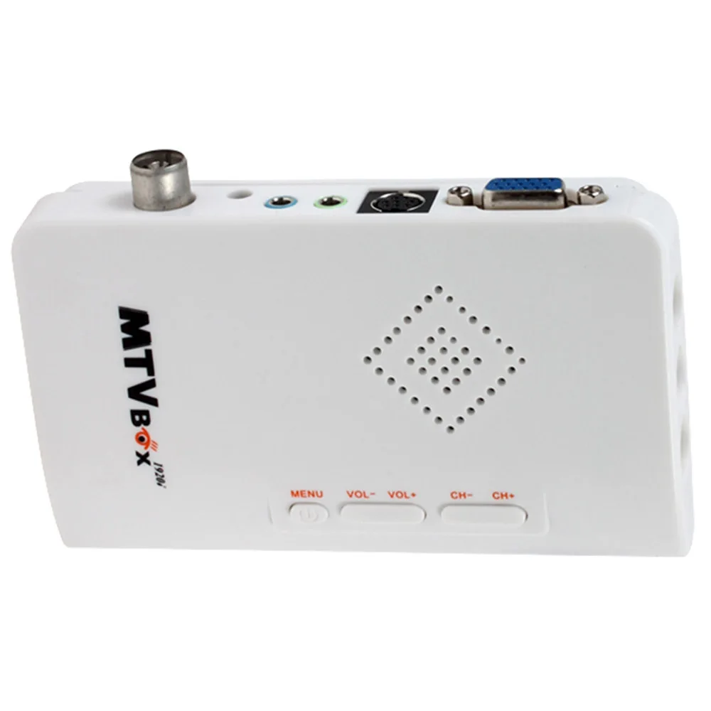 Sintonizador receptor de programa de ordenador Digital, TV BOX con altavoz, compatible con CRT/LCD, Cable de vídeo para Monitor, TV y ordenador, HD externo