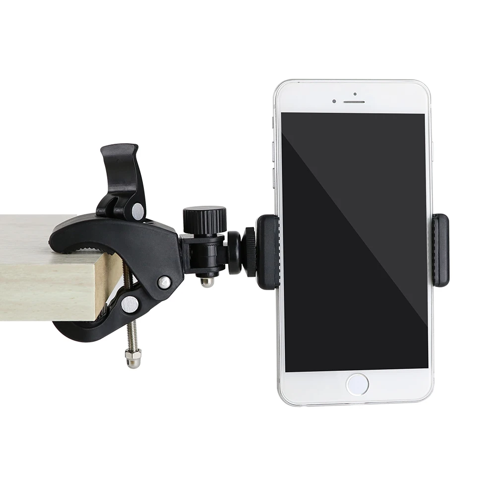 Bicycle Phone Holder Universal Bike Accessories Motorcycle HandlebarClip Mount Cell Phone Holder Bracket For Live Video Shooting