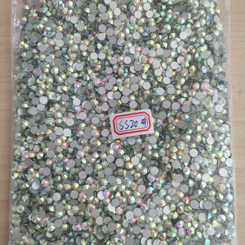 Hot sale Bulk packaging ss6-ss30 Non Hotfix Rhinestone Nail art Crystals and Stones For Nail art Decorative accessories