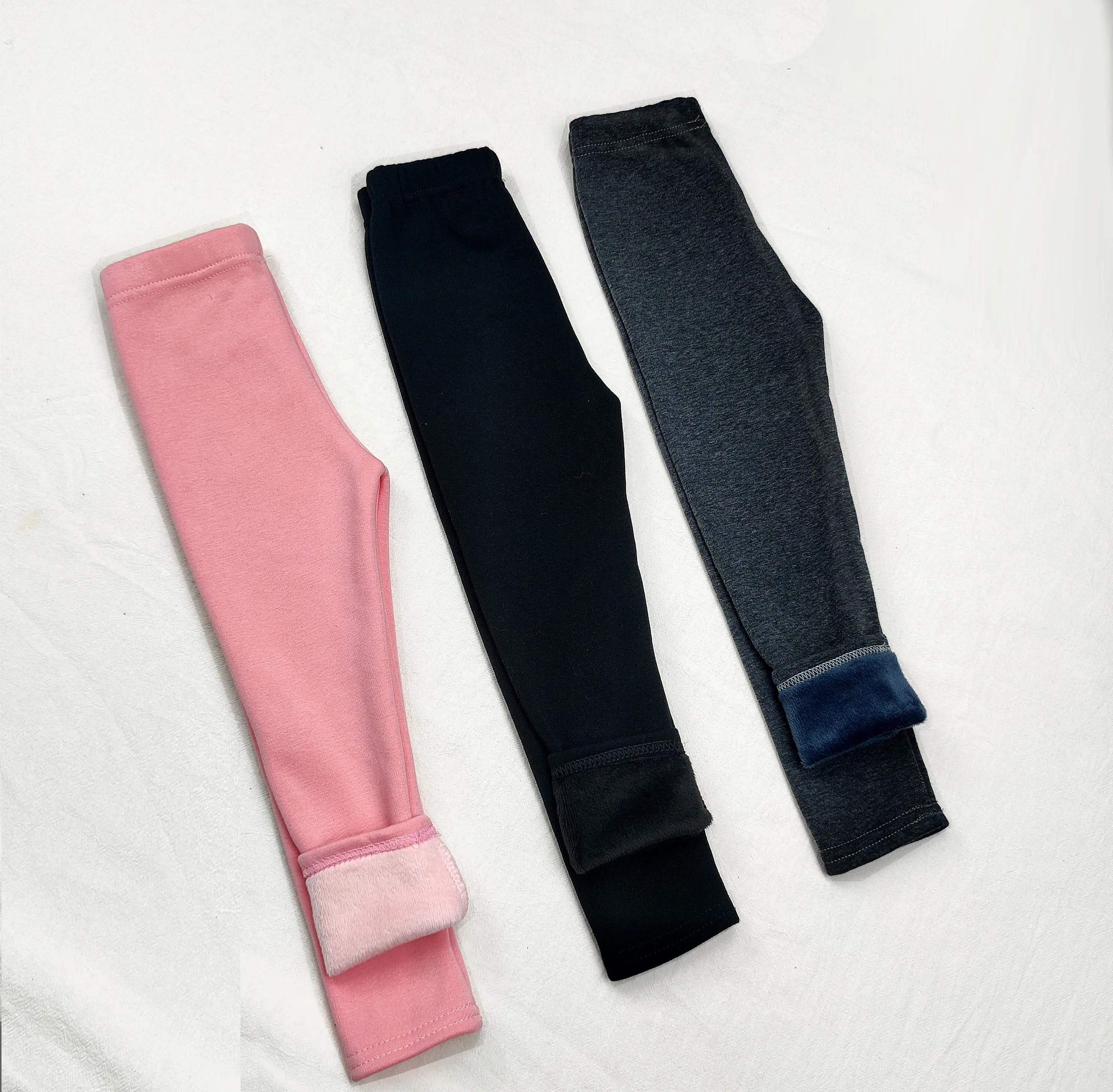 Autumn And Winter Girls\' Pants Velvet Warm Clothes Korean Version Slim Leggings Children\'s Outer Wear Elastic Thickening Trouse