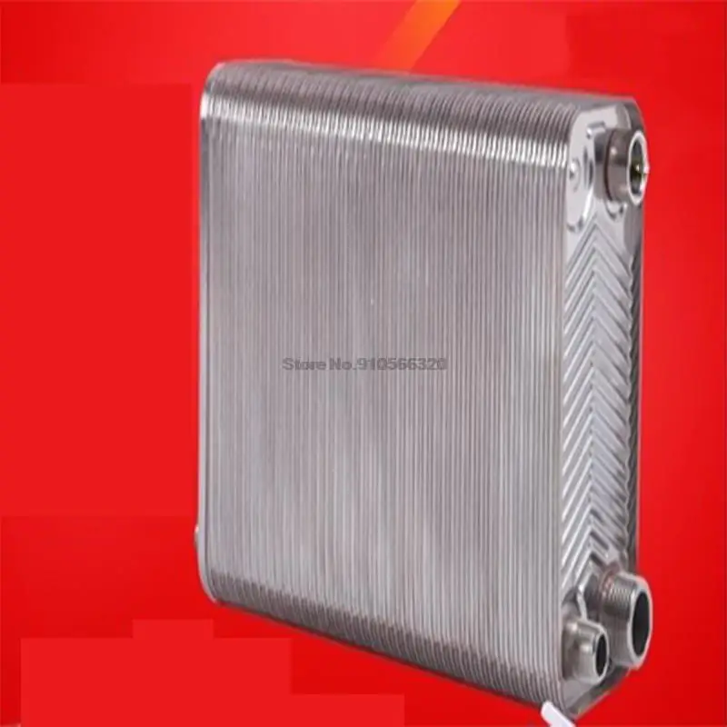 120แผ่นแลกเปลี่ยนความร้อนสแตนเลส Brazed แผ่นเครื่องทำน้ำอุ่น Brazed ชั้นหม้อน้ำ41.5*9.5*21ซม.