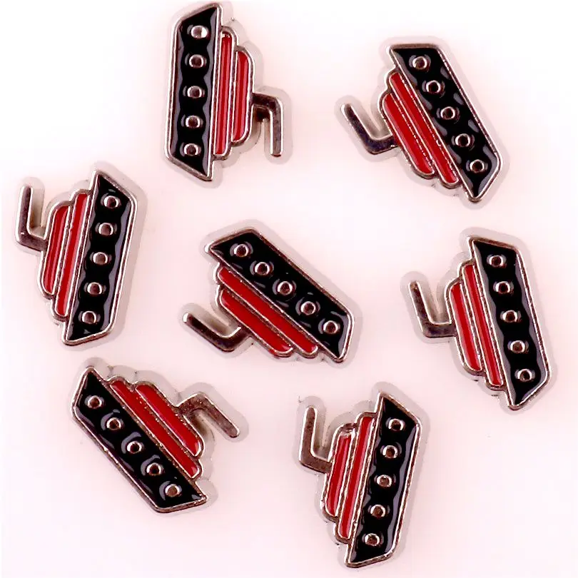 40Pcs/Lot Mini Cute Car School Bus Floating Charms Fire Truck  Pendant Locket Necklaces Jewelry Supplies