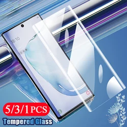5/3/1Pcs tempered glass for samsung galaxy note 8 9 10 lite plus pro 20 Ultra protective film smartphone phone screen protector
