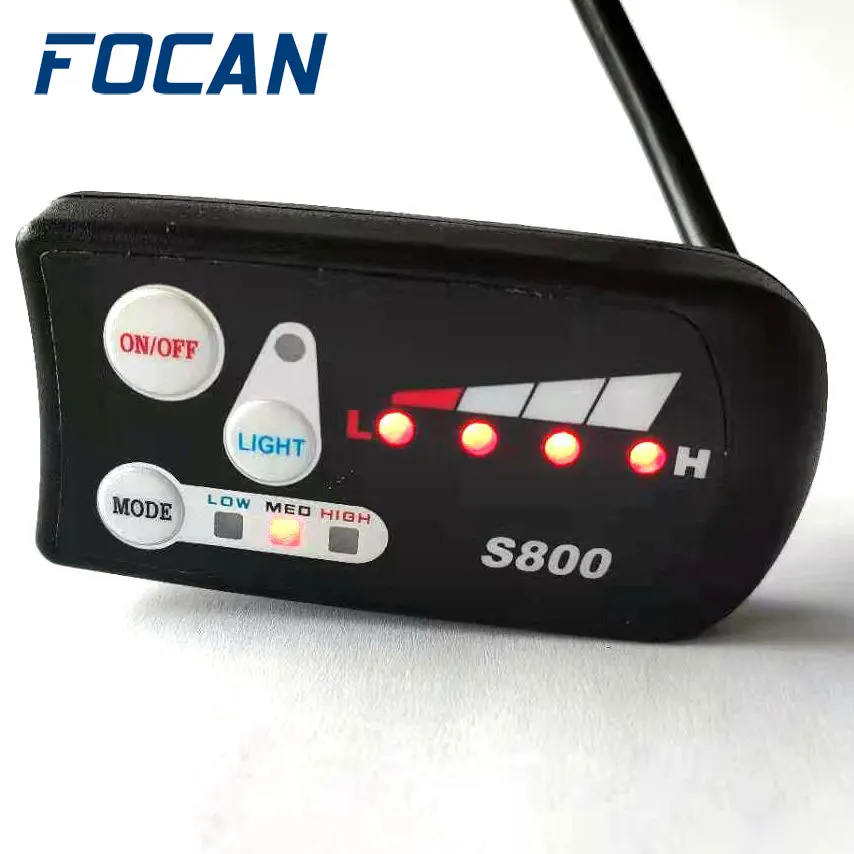 

FOCAN S800 EElectric Bicycle Display 24V 36V 48V Ebike Intelligent Control Panel LED Display