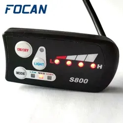 FOCAN S800 EElectric Bicycle Display 24V 36V 48V Ebike Intelligent Control Panel LED Display