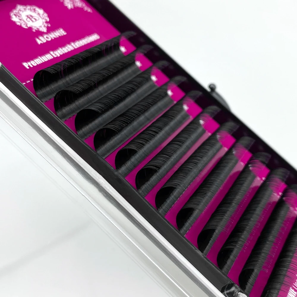 Matte Black C/D/ CC Classic Mink Lashes Premium Volume Individual Eye Lash Extensions Professional Fake Lashes Tray Cilios