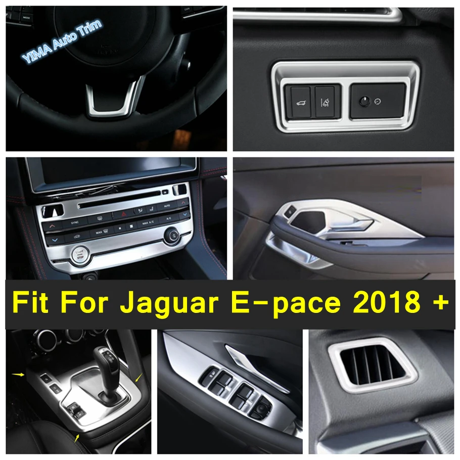 

Glass Switch / Gear Shift Panel / P Button Handbrake Cover Trim Fit For Jaguar E-pace 2018 - 2023 Matte Car Interior Accessories