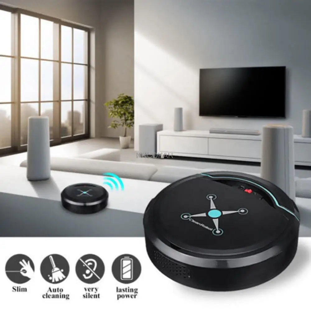 Automatic Smart Robot Vacuum Cleaner Small Vacuum Cleaners Sweeping Robot Floor Dirt Auto Home USB Rechargeable Cleaning Machine