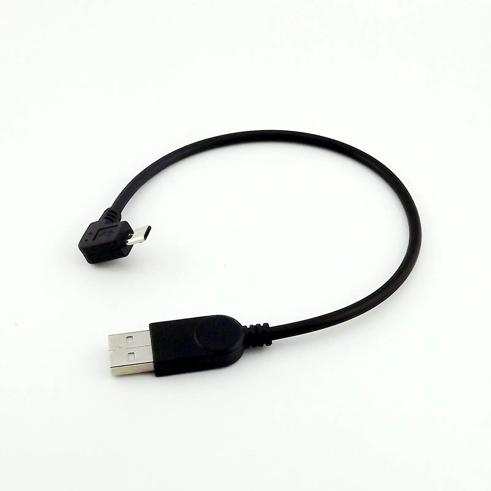 

1 шт. прямоугольный Micro USB 5Pin Мужской к USB 2,0 A Мужской Кабель-адаптер для зарядки данных 25 см