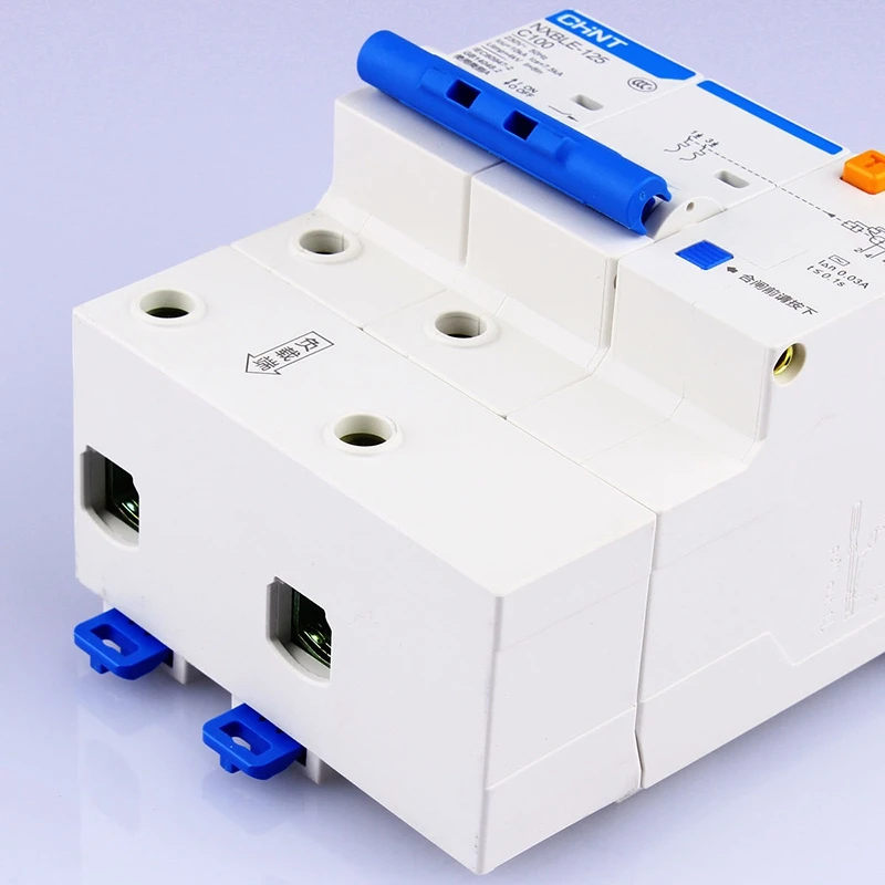 Imagem -04 - Chint Ac230 400v Nxble125 2p Dispositivo de Corrente Residual c 63 80 100 125a Tyoe c Proteção contra Sobrecarga Proteção contra Vazamento de Terra