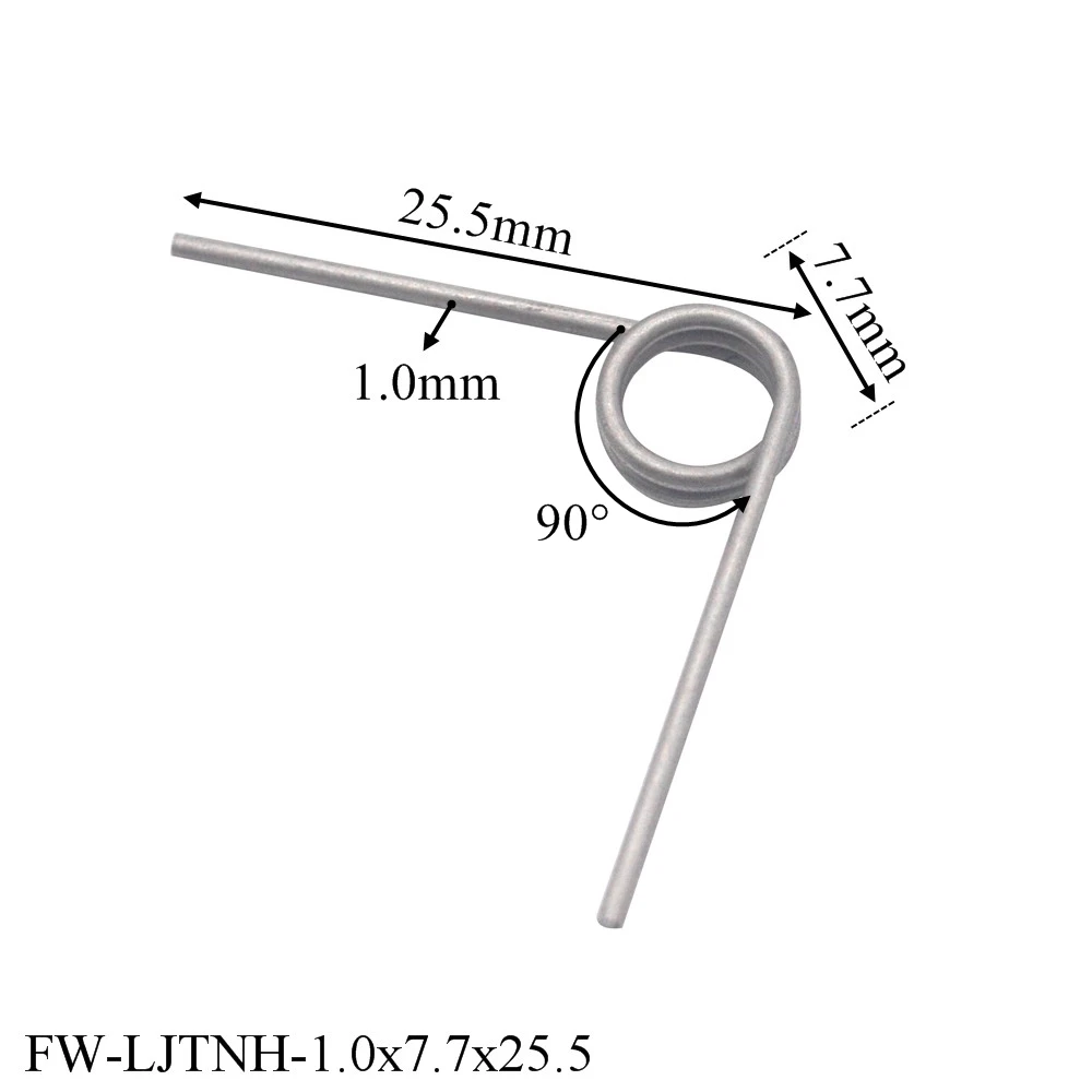 5 unids/lote cubo de basura ajustable 0,7mm galvanizado resorte de torsión de 170 grados