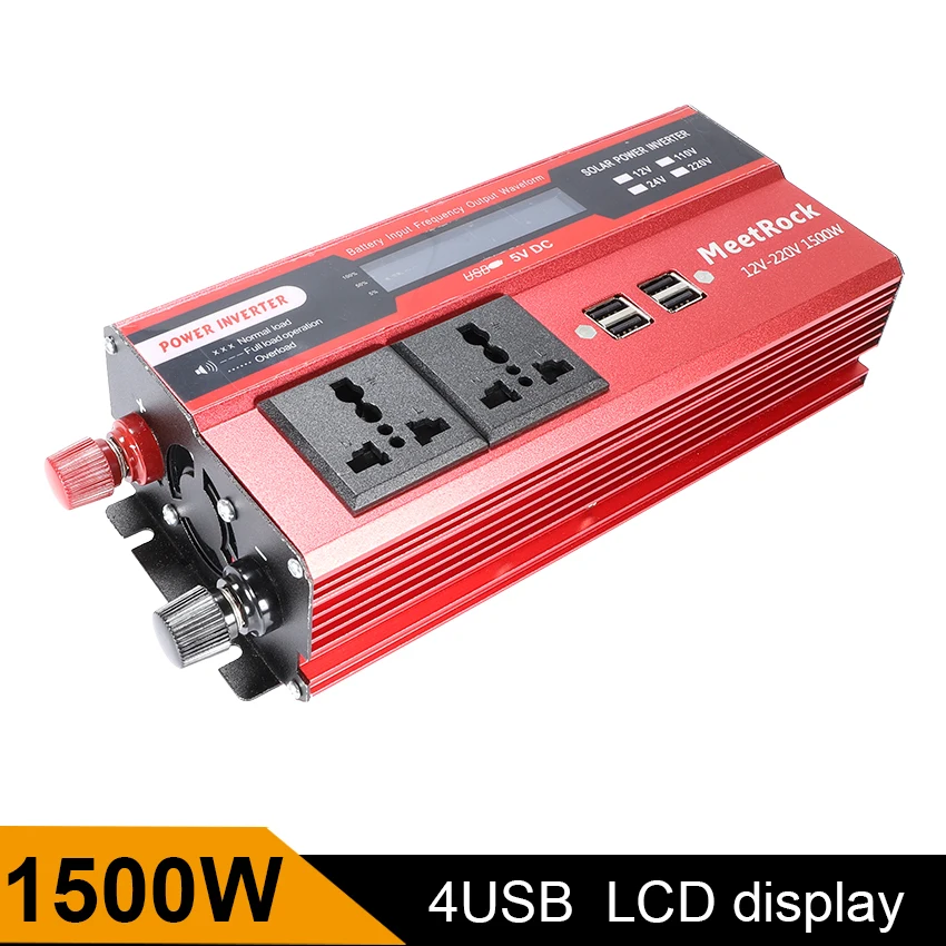 car inverter 12v 220v Car Voltage Power Converter 4 usd 1500W Circuit Protection with Cigarette lighter