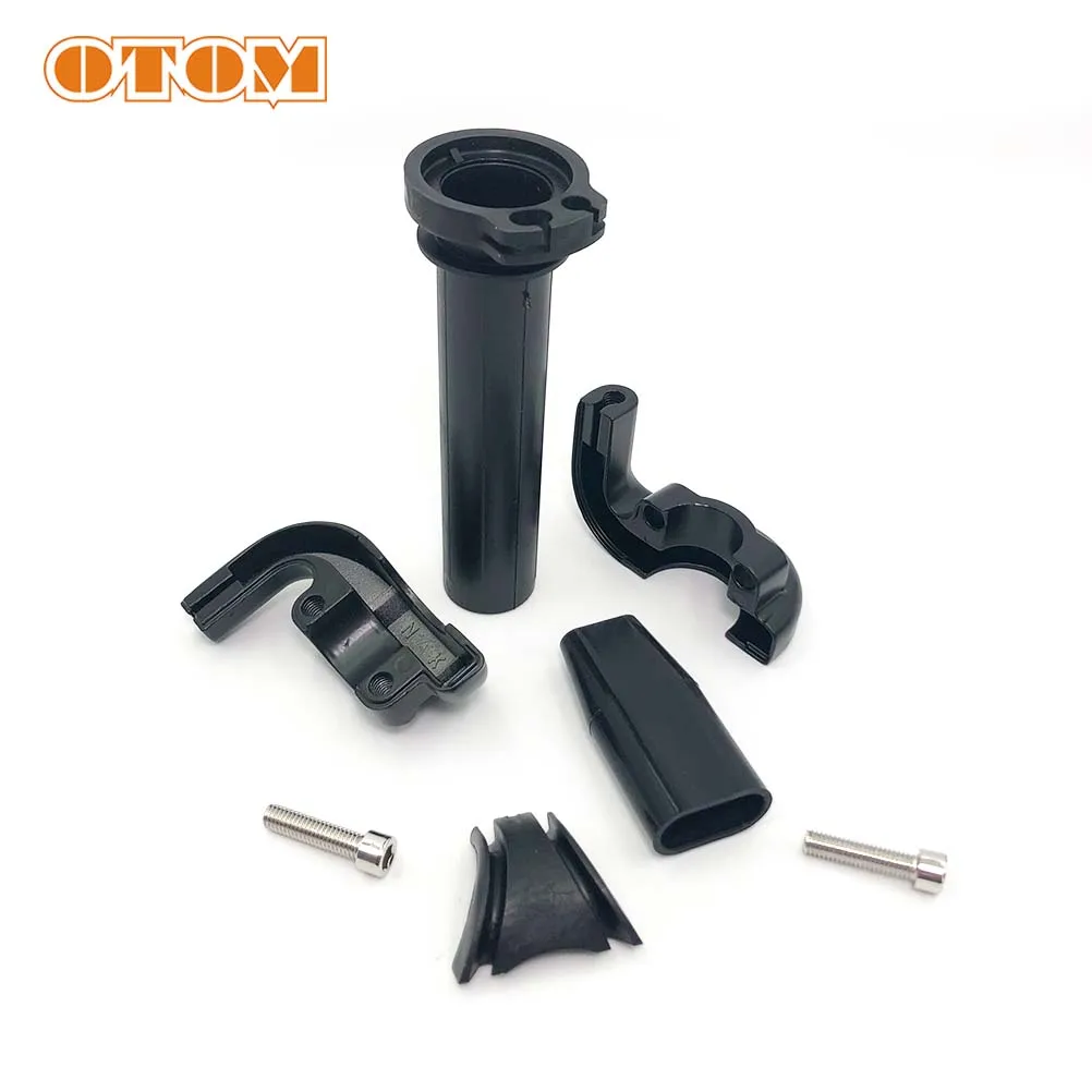 OTOM Motorcycle Throttle Twist Grip Motocross Settle Throttle Handle Double Span Wire System 7/8\