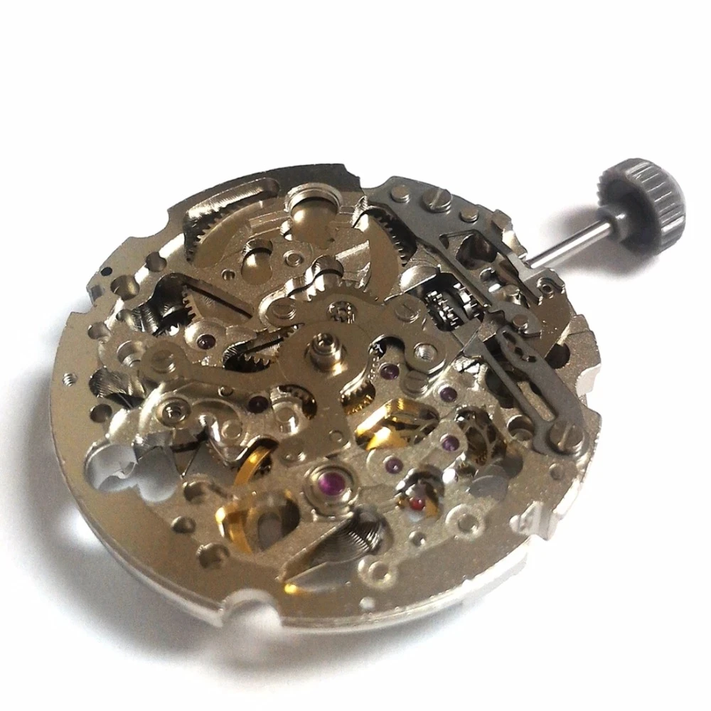Miyota 8N24 Automatic Mechanical Skeleton Movement 21 Jewels Japan Made