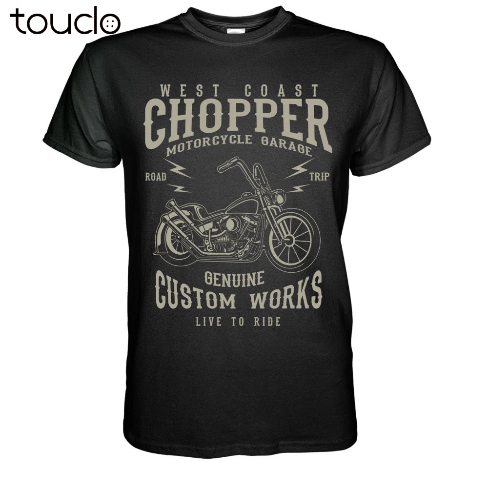 West Coast Chopper Vintage Motorcycles T-Shirt Biker Custom Bopper Krad S-3Xltop Quality Men\'S Summer T-Shirt Fashion