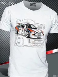 T-Shirt Car  Escort Cosworth Martini Racing Rally Gr A History 2019 New Design Summer Short Sleeve Men Hip Hop Cool T Shirt